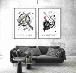 Zestaw plakatów - kandinsky format 40x50 cm plakaty hogstudio plakat, obraz, abstrakcje