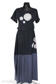 Hippie sukienka maxi bawełniana letnia zwiewna kolorowa długa