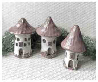 Domki muchomorki ceramika wylęgarnia pomysłów, domek, grzyb, muchomor, las
