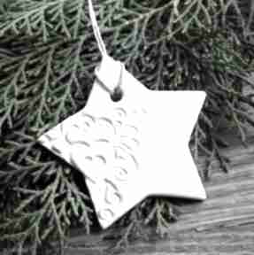 Gwiazdka, perłowe zawieszka choinka stroik ozdoba świąteczna dekoracje