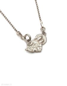 Wilk z księżycem amulet ze złoconego srebra cztery humory złocony wisiorek, delikatny biżuteria