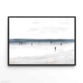 Plakat obraz plaża B1 - 70x100 cm hogstudio, grafika, do salonu