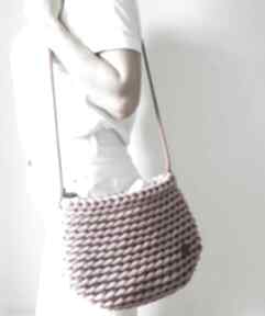 Pleciona torebka grubego bawełnianego sznura modne styl