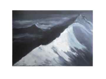 Obraz olejny góry pejzaż - karakorum: himalaje ręcznie malowany