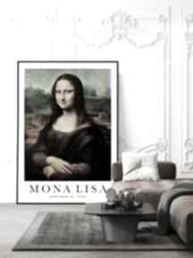 Plakat mona lisa da vinci w klasycznej odsłonie - format 61x91 cm plakaty hogstudio sztuka