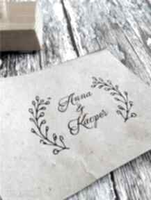 Stempel exlibris 60x40 nawiasy stemple druk love, zaproszenia, ślub