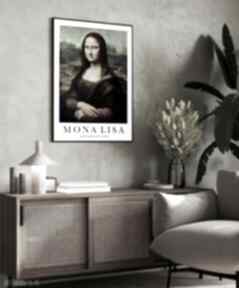 Plakat mona lisa da vinci w klasycznej odsłonie - format 40x50 cm plakaty hogstudio, do domu