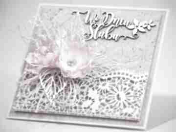 W dniu ślubu scrapbooking kartk ślub, kartka, życzenia