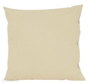 dekoracyjna zapinana na 45x45cm mg home decor poduszki, żółta, guziki, bawełna, prezent