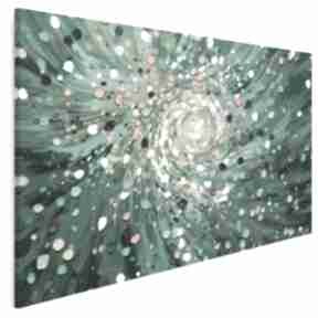 na płótnie - woda cząstki kółka 120x80 cm 122701 vaku dsgn wir, abstrakcyjny, do salonu, obraz