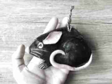 Szczurek czarny wylęgarnia pomysłów ceramika, mysz, szczur