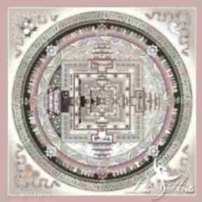Kalachakra mandala - płótno 80x80 lili arts obraz, orientalny, buddyjski