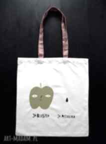 Jabłuszko na ramię bagbag torba, bawełna, sitodruk, prezent