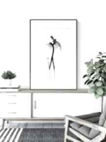 50x70 cm wykonana ręcznie - elegancki minimalizm, obraz do plakaty art krystyna siwek