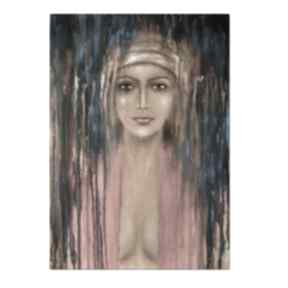 Sofia, postać, kobieta, oryginalny na aleksandrab obraz, ręcznie, malowany, płótnie
