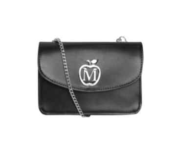Manzana mała listonoszka kopertówka na łańcuszku czarna torebki, damska, koperta, portfel