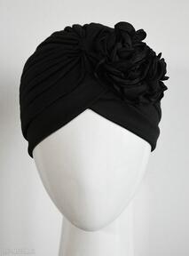 Czarny turban czapki fascynatory, kwiat