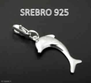 Zawieszka charms delfin srebro 925 bransoletka wisiorki srebrny pyl