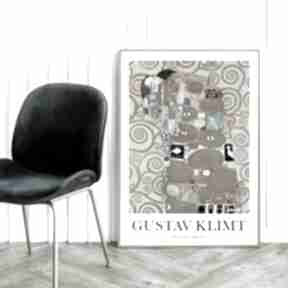 Gustav klimt fullfilment - 40x50 cm hogstudio plakaty, plakat, do salonu, reprodukcja, sztuka