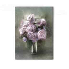 Obraz - różowe róże wydruk na płótnie lili arts, kwiaty, płótno, romantyczny