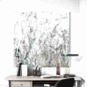 Obraz abstrakcja 90x90 by ferens duży na płótnie, modny do salonu, nowoczesny, ręcznie