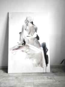 More selflove - 150x100cm galeria alina louka kobieta obraz, duży na płotnie, zmysłowy kobieca
