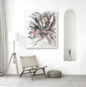 Blooming - ręcznie malowany anna majkutewicz abstrakcja, kolory, obraz, do salonu, kwiaty