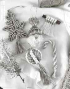 Pomysł na upominek świąteczny! Zestaw dekoracje sznurkowelove ozdoby choinkowe, makrama boho