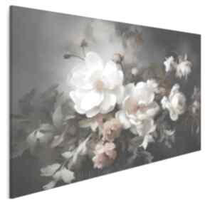 Obraz na płótnie - białe kwiaty martwa natura bukiet 120x80 cm 122001 vaku dsgn, do sypialni