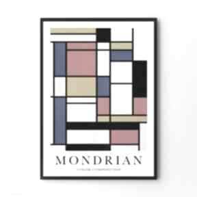 Mondrian color composition - plakat 30x40 cm plakaty hogstudio, dekoracje, do salonu