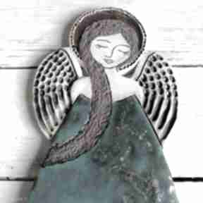 Duży anioł ceramiczny - zemlja ślub smokfa - komunia - chrzest, bierzmowanie