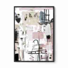Plakat kolorowa abstrakcja - format 30x40 cm plakaty hogstudio, do salonu, sztuka