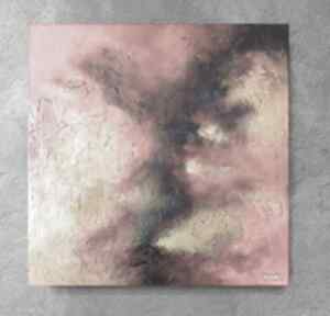 Abstrakcja obraz akrylowy formatu 60 cm paulina lebida, płótno, nowoczesny, akryl