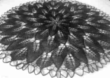 Obrus na drutach czarny 70 cm arte dania, koronkowy, serwetka, podkładka