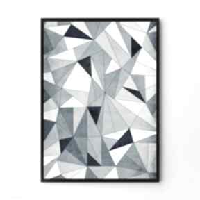 Plakat trójkąty 50x70 cm B2 hogstudio abstrakcja, obraz