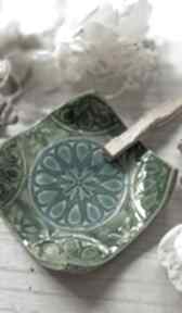 Zestaw do palo santo, talerz ceramiczny orientalny ceramika projekty kreatywne dekoracja