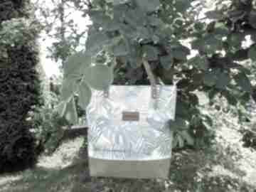 bag zielone listki torebki czarnaowsianka shopperbag, torba w liście, modny shopper, trendy