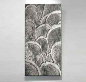 Organico - wielkoformatowy obraz na płótnie abstrakcyjny art&texture™ and texture srebrny, do salonu