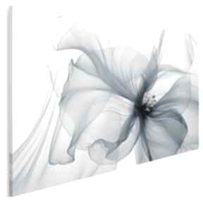 Obraz na płótnie - chłodny kwiat transparentny elegancki granatowy 120x80 cm 107801 vaku dsgn
