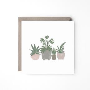 Autorska kartka "rośliny" kartki peprojektuje rośliny
