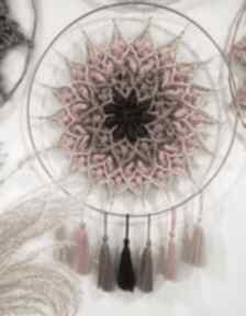 Mandala łapacz snów dekoracje sznurkowelove, na szydełku