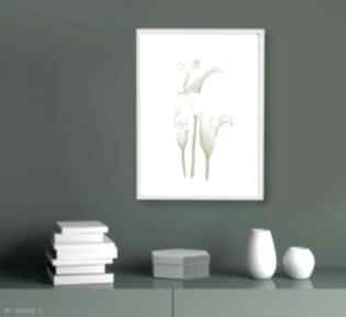 Kalia, plakat A3 plakaty lucja paczkowska akwarela, kwiaty, obraz, mieszkanie, romantyczne