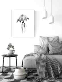 Obraz ręcznie malowany, do salonu, nowoczesny, grafika czarno biała, sypialni, abstrakcja