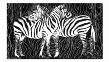 Obraz XXL zebra 2 - 120x70cm na płótnie loft zwierzęta ale obrazy