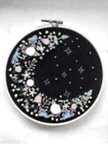 Tamborek haft księżyc i dekoracje by nostawen haftowany, i gwiazdy, wzór kwiatowy, wyszywany