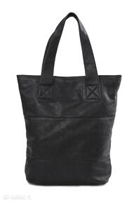 na ramię V 10-01 black vera bags torba, torebka, duża, pojemna, miejska, codzienna