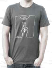 T-shirt podkoszulek unisex z autorskim wzorem victimorio kolor ciemny grafit S m na prezent
