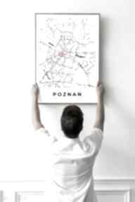 Twoja mapa miejsce - plakat personalizowany format 61x91 cm plakaty hogstudio, na prezent