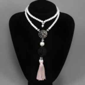 patricia pink naszyjniki co libre design kolia, perły, chwosty, elegancka, korale