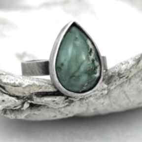 z jaspisem w kształcie a1063 artseko turkusowy pierścionek, z kamieniem, kamień, srebrny